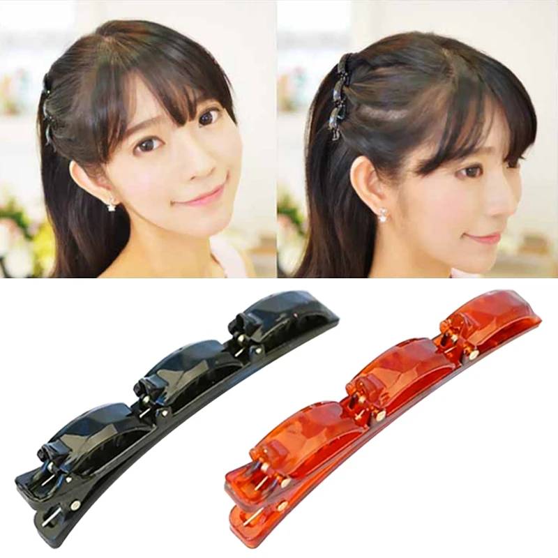 

Hair Hoop Fashion Double Layer Band Twist Plait Clip Front Hair Clips Headband For Women Hair Band Hair Accessories