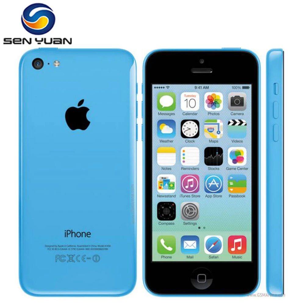 Used iPhone 5c Original Unlocked Apple 5C IOS GPS WIFI Dual Core 4.0'' Display 8GB/16GB/32GB iphone5c Cellphone Free Gift | - Фото №1