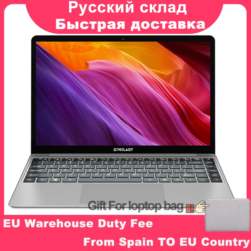 

Teclast F7 Plus ноутбук 14,0 'Windows 10 Thuis Versie Intel Gemini Lake N4100 четырехъядерный 1,1 ГГц 8 Гб RAM 256 ГБ SSD ноутбук