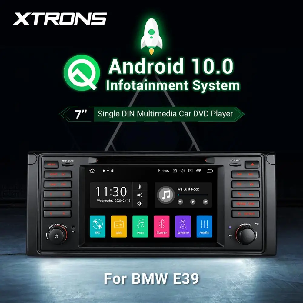 Автомобильный DVD-плеер XTRONS плеер на Android 10 0 с 7 &quotэкраном GPS OBD TPMS Wi-Fi для BMW E39 M5 1999 2000