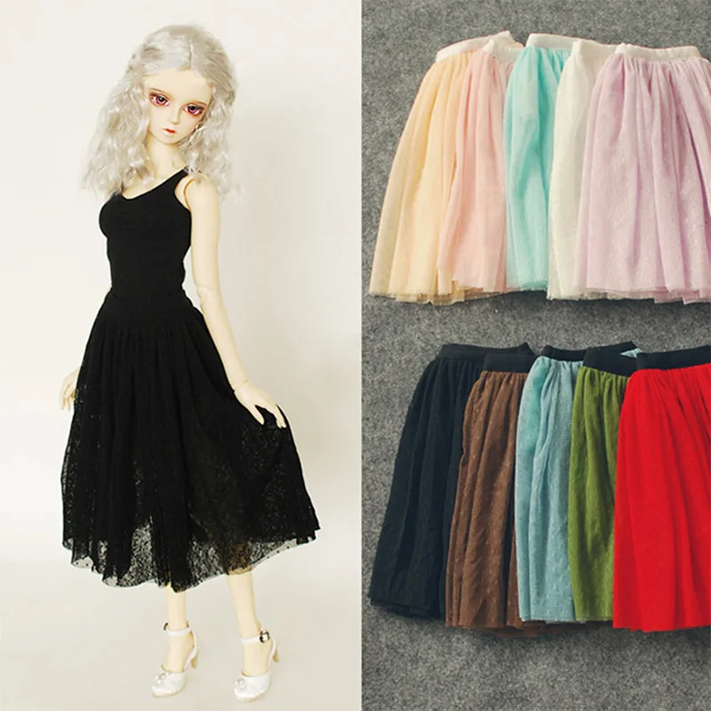 Платье для девочек Cataleya BJD платье с полурукавами Двухслойная юбка из сетчатой