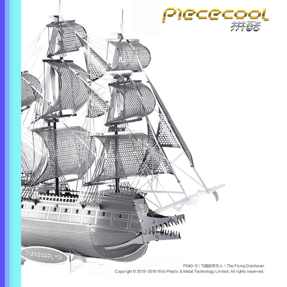 Piececool Bismarck Yamato Fuso Kongou линкор USS Missouri Black Pearl 3D металлическая сборка архитектурная