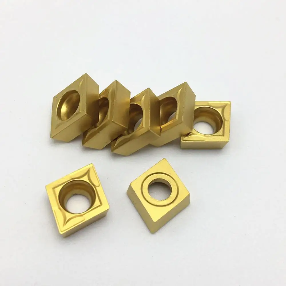

10PCS cemented carbide CCMT09T304 CCMT09T308 metal blade lathe turning tool turning tool plane milling cutter CNC tool