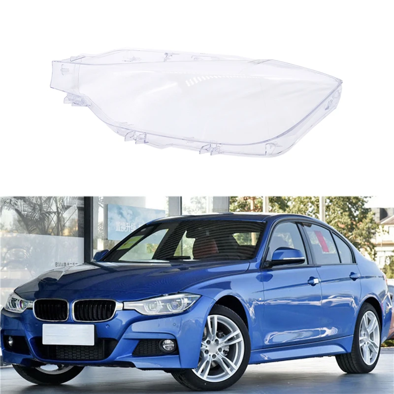 

1 Pcs/Pair Car Headlight Glass Automobile Left Right Headlamp Head Light Transparent Cover Case for BMW F30 F35 2016 2017 2018