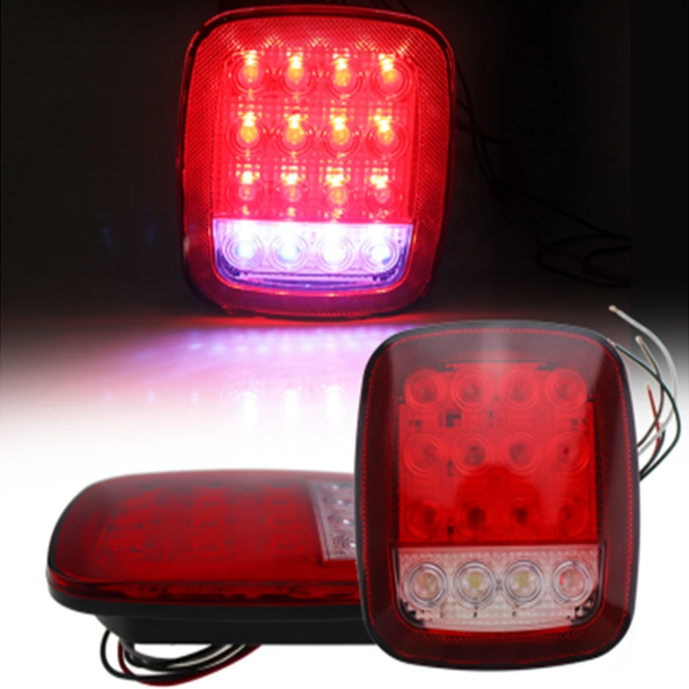 LED Rear Light Stop Tail Reverse Running Brake License for Jeep Wrangler TJ CJ YJ JK Truck Trailer Boat light | Автомобили и