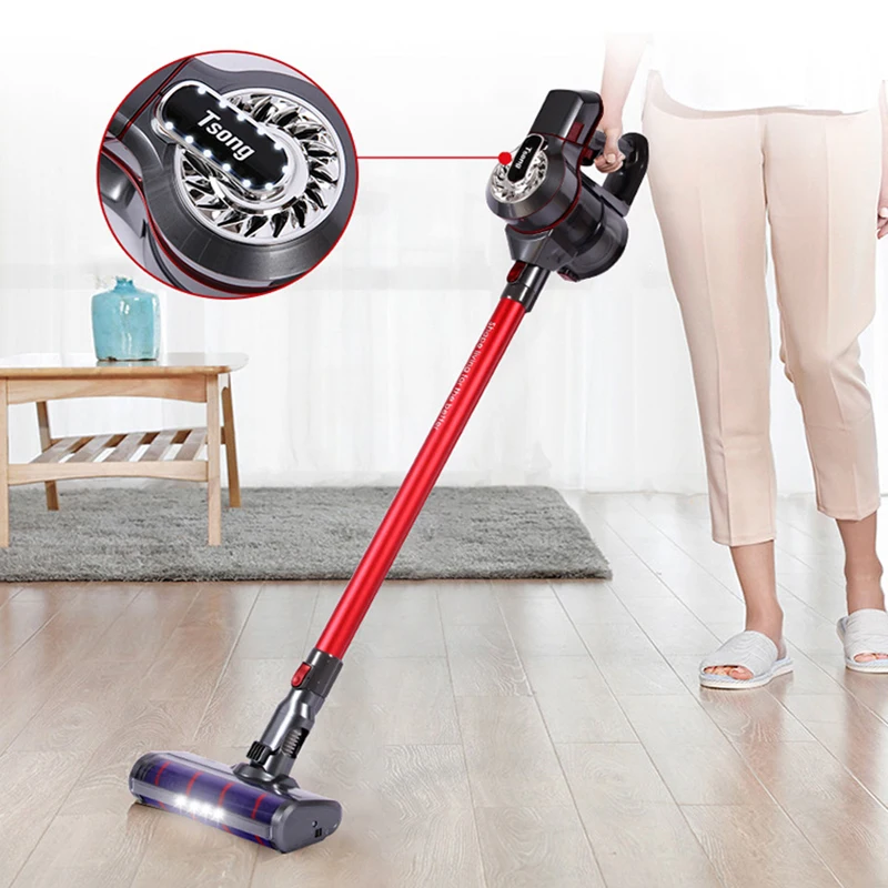 

Ручной беспроводной пылесос со светодиодной подсветкой, мощность 200 Вт, для дома, напольная швабра, Портативная стиральная машина, ковер, ав...