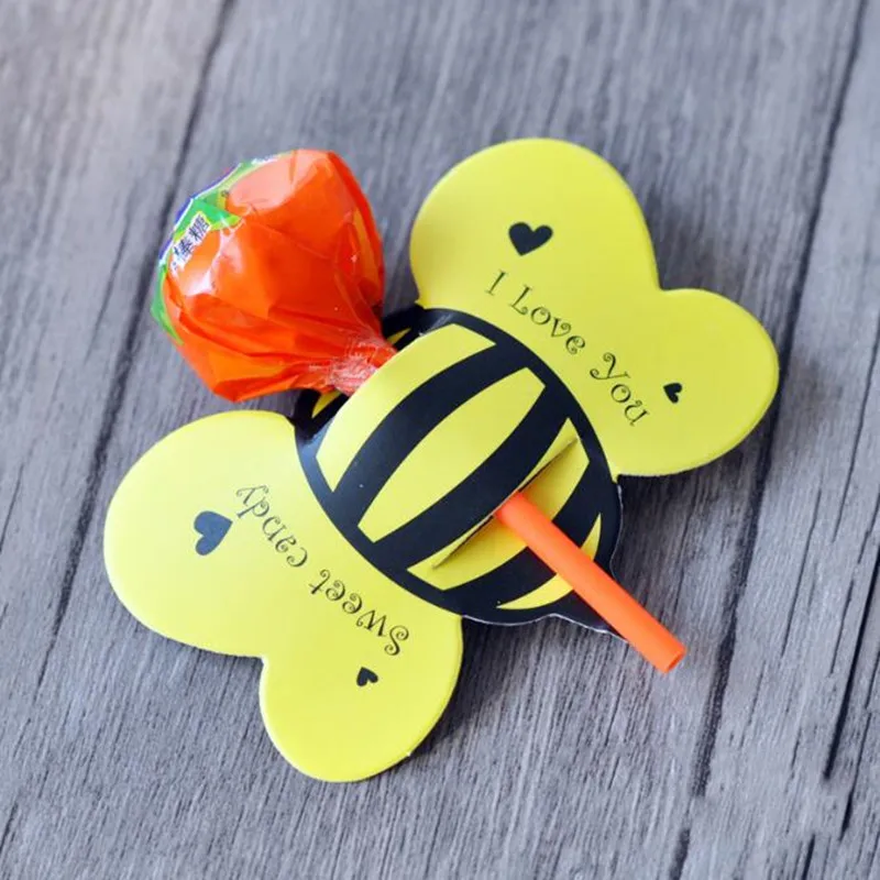 50 шт. подарочные украшения для леденцов животных насекомых пчел Детские вечерние