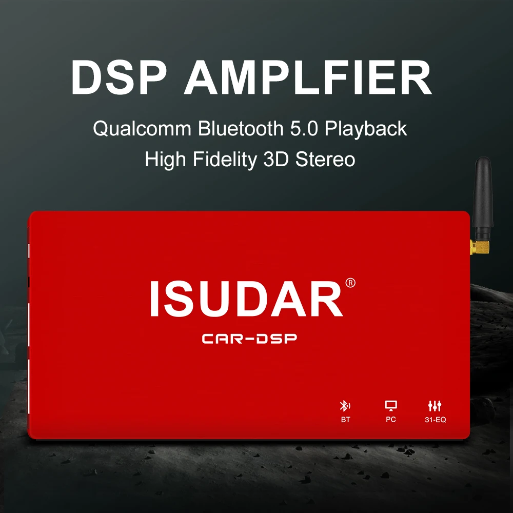 ISUDAR DA08 автомобильный DSP усилитель для BMW Hi Fi S676A Авто Цифровой аудио процессор Qualcomm
