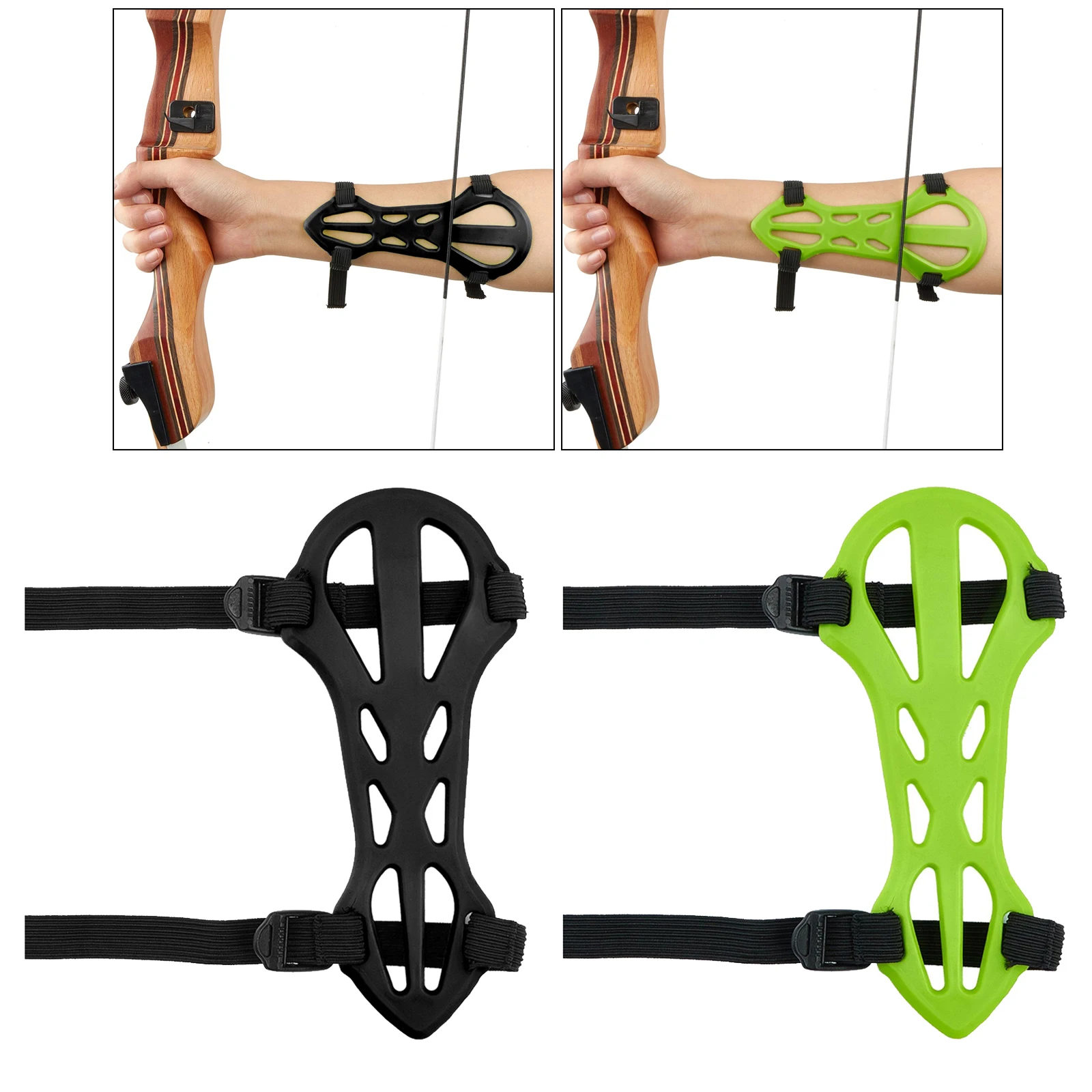

Archery Arm Guards Bracer Adjustable Forearm Protector Training Gear Recurved Bow Shooting Practice Protect Gear