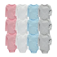 unisex 3 pcslot infant baby romper long sleeve jumpsuit 0 24 months girl boys baby clothing set 100 cotton bodysuits