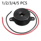 Горячая 95DB сигнал тревоги высокой частоты переменного тока 3-24V 12V Электронный звуковой сигнал тревоги прерывистый непрерывный звуковой сигнал для Arduino автомобиля Ван SFM-27