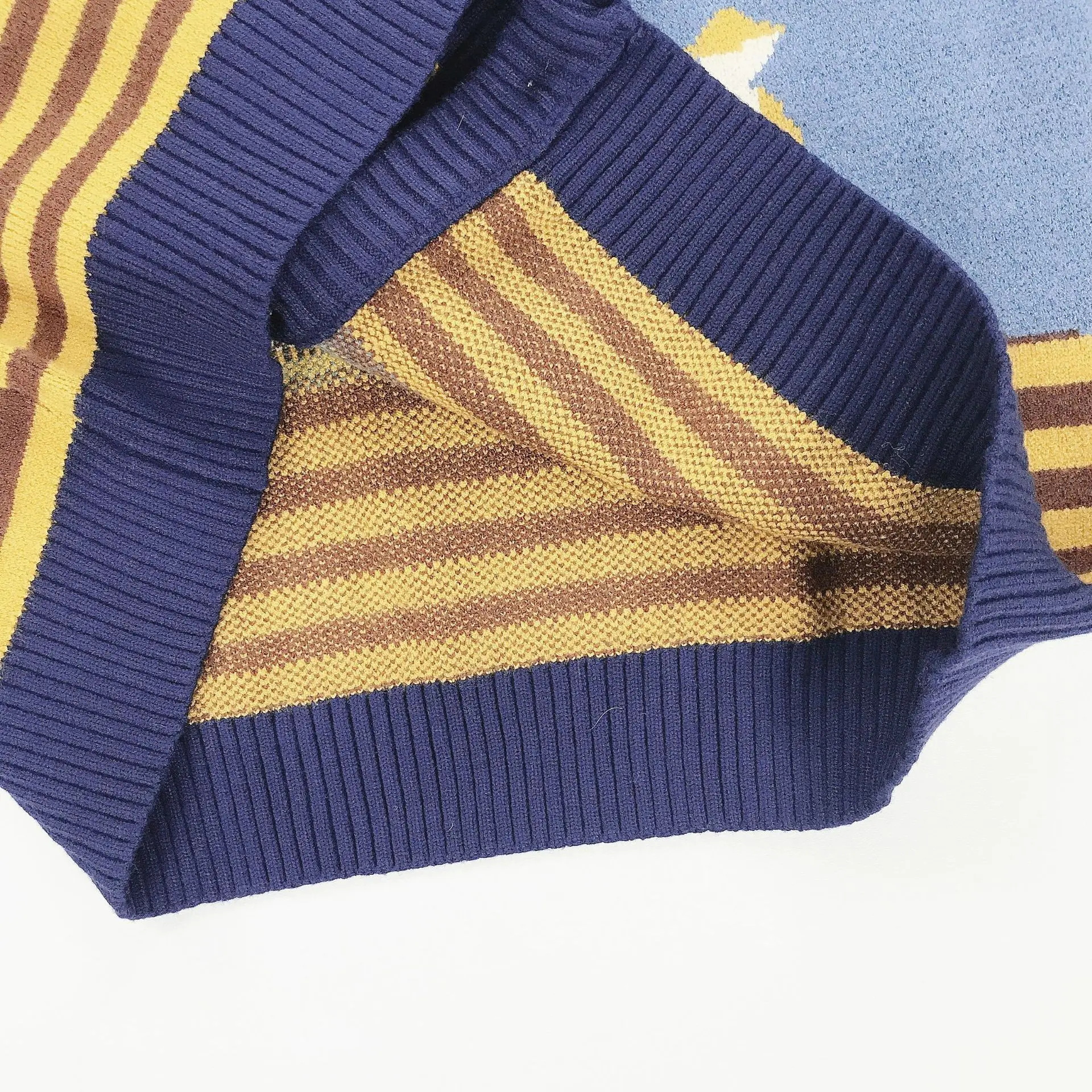 Весенняя новинка Женская трикотажная куртка кардиган с круглым вырезом Ретро