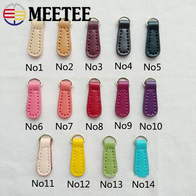 Meetee 10 шт. 1 4*4 см двухслойная воловья молния Съемник Молния головка замка DIY ручной
