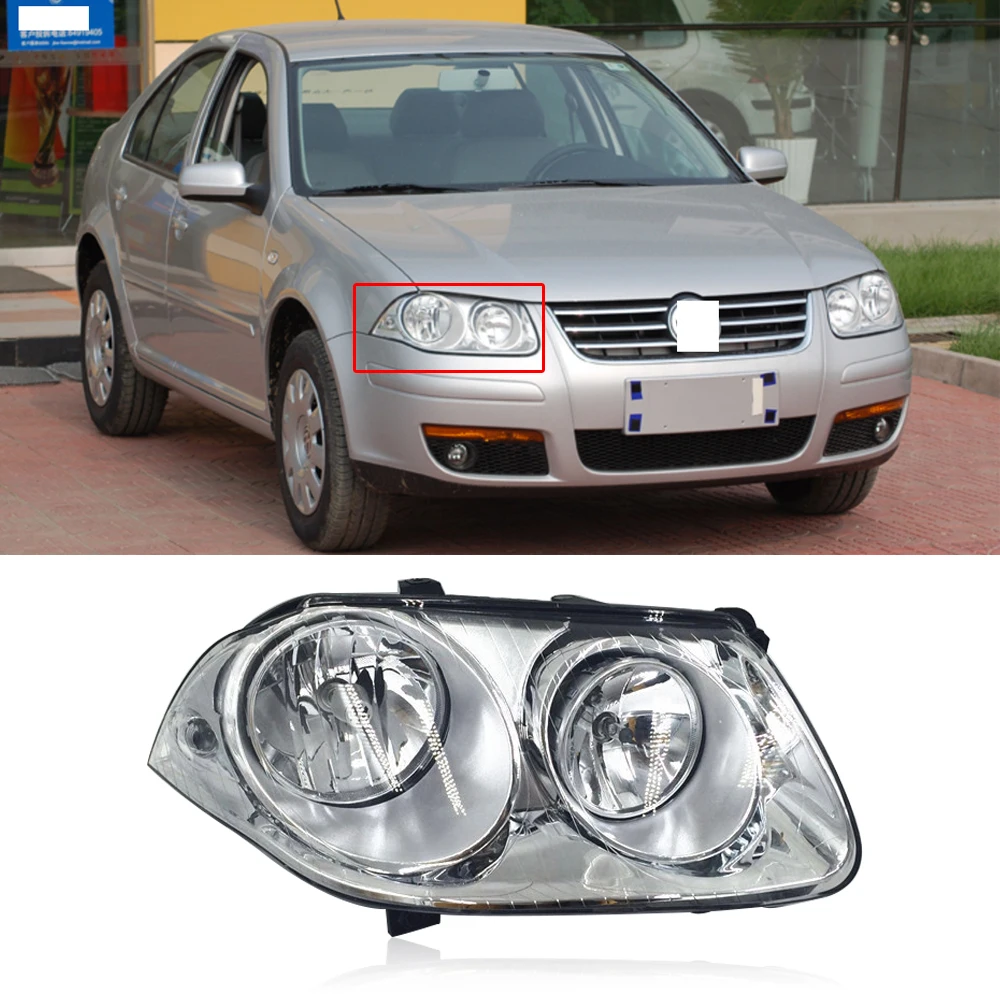 CAPQX для VW Bora 2006 2007 2008 спереди головной светильник фары Дневные ходовые лампы