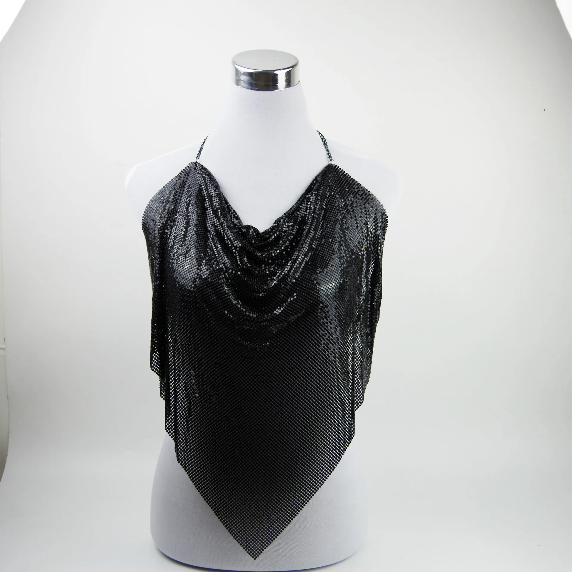 

Европейское и американское ожерелье, женское сексуальное пляжное бикини, алюминиевая сетка, нагрудное ожерелье, цепочка для тела