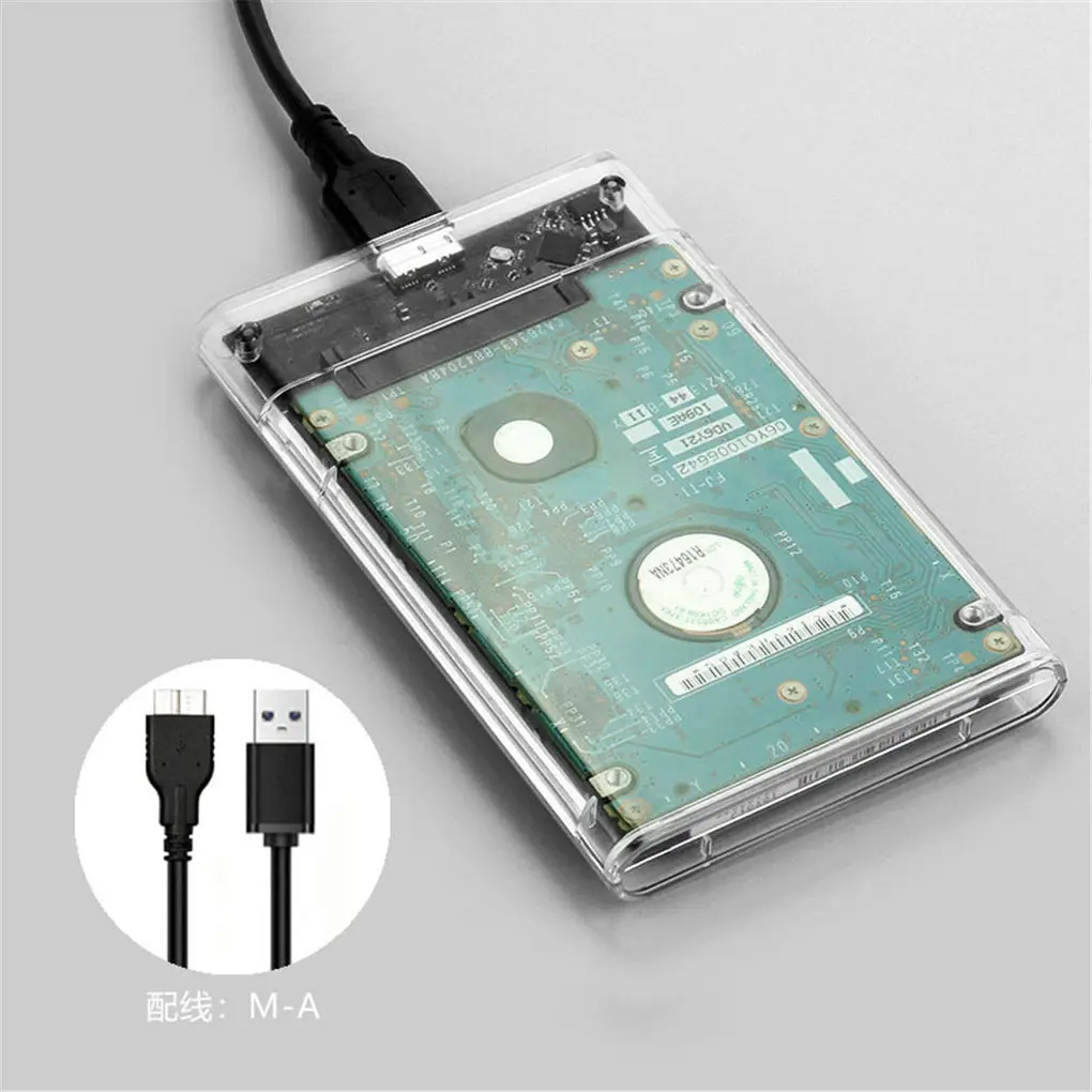 2 5 дюйма корпус для жесткого диска SATA 3 0 к USB Гбит/с 6 ТБ Поддержка Windows 7/8/10 HD внешний
