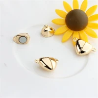 gold color plated brass heart magnetic clasps buckle for diy bracelets necklace end clasp connectors jewelry making accessories