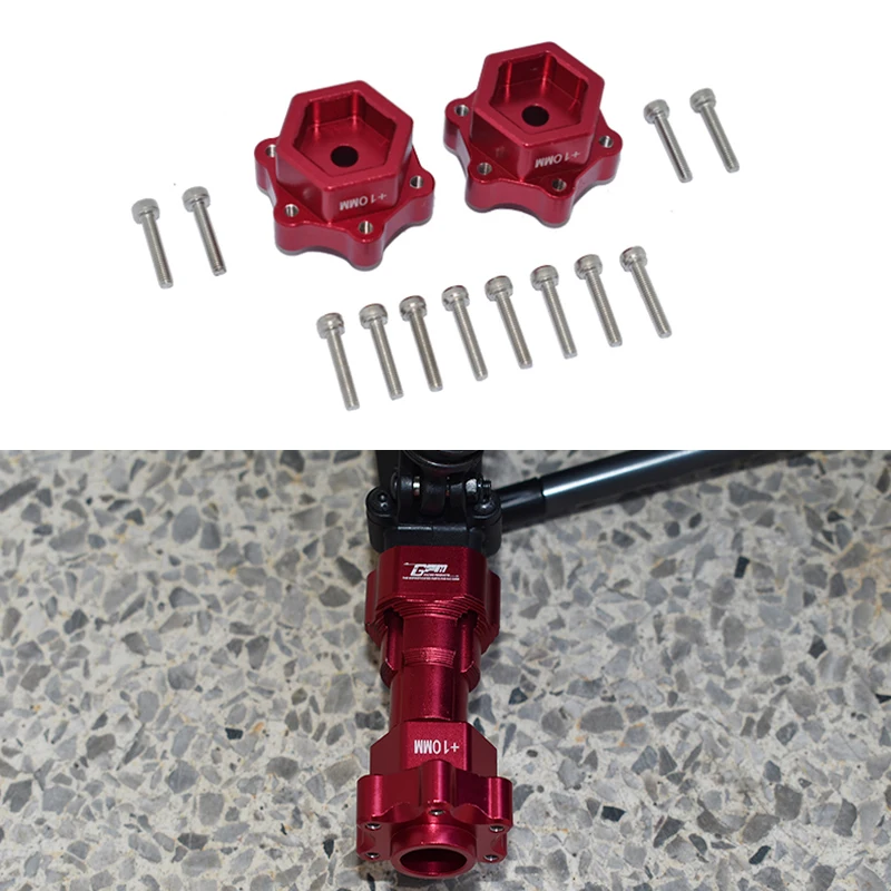 

LOSI 1/8 LMT SOLID AXLE 4WD aluminum alloy hexagonal converter unilateral widening 10MM LOS43033 LMT010W/+10