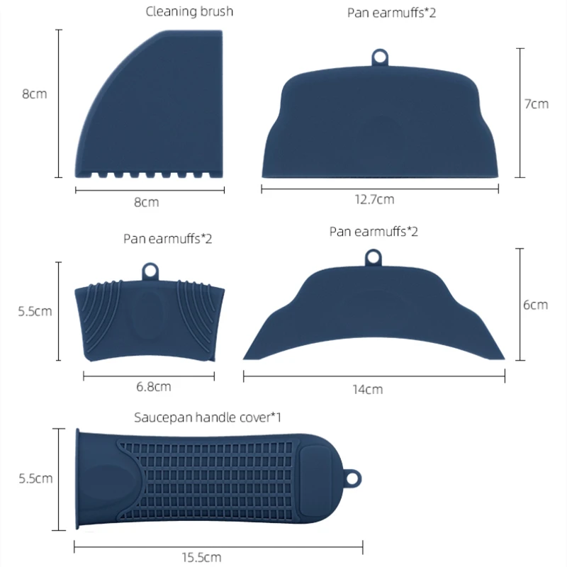 

Silicone Kitchen Pot Handle Cover Heat Insulation Holding Knob Heat Resistant Saucepan Grip Sleeve Pan Grip Kitchen Accessories