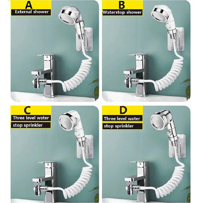 

Удлинитель для смесителя ванной комнаты, приспособление для мытья домашних животных, для ванной и кухни, гибкий шланг с фильтром, пистолет-р...