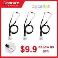 sinocare portable dual head stethoscopethermometer doctor medical stethoscope professional cardiology medical equipment device