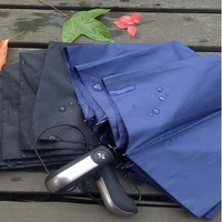 reverse fully automatic umbrella rain women men windproof 3folding big black coating sun umbrella outdoor fashion umbrellas