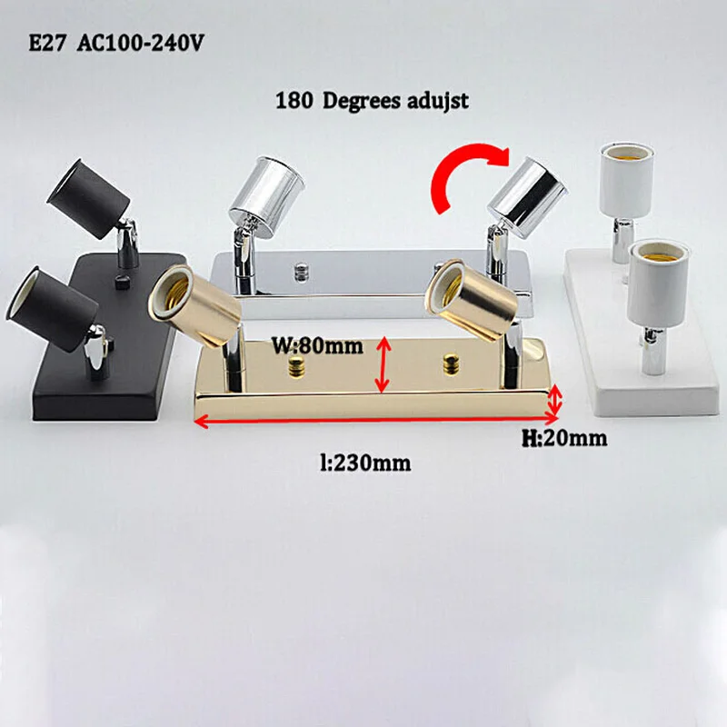 Прямоугольная квадратная Светодиодная потолочная лампа с держателем для лампы