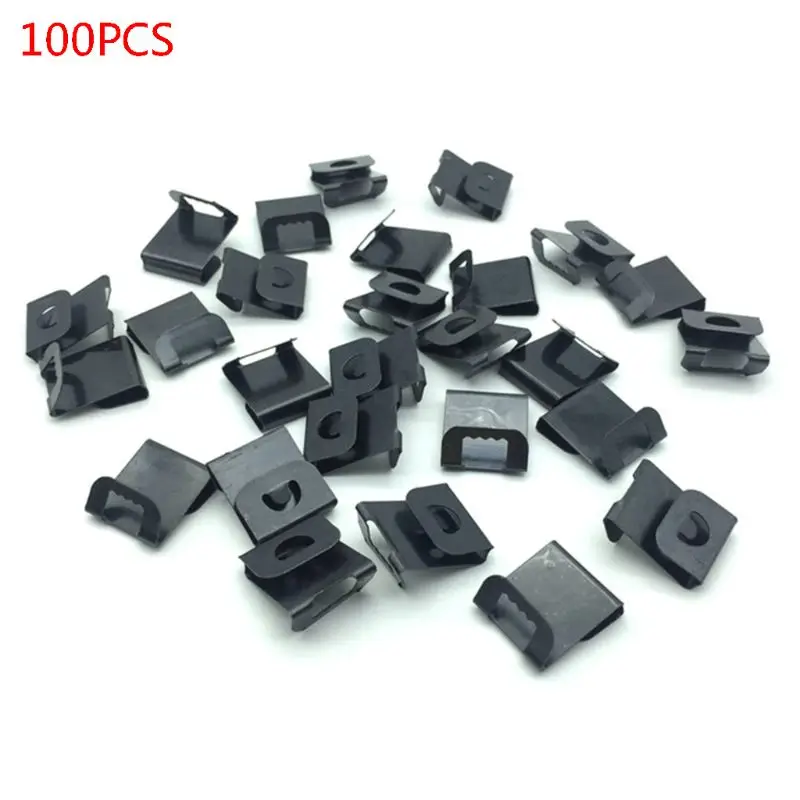 100pcs Picture Frame Back Board Photo Wall Artwork Painting Sawtooth S Clip Over Hanger Hook Holder Hanging Tools 95AA - купить по