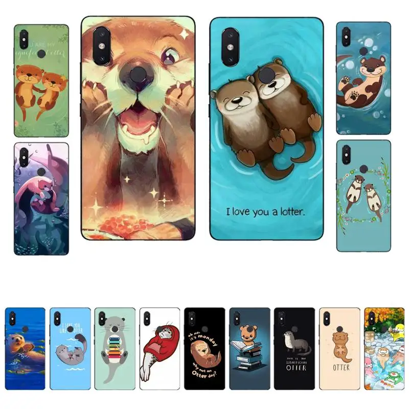 

MaiYaCa Cute cartoon otter Phone Case for Xiaomi mi 8 9 10 lite pro 9SE 5 6 X max 2 3 mix2s F1