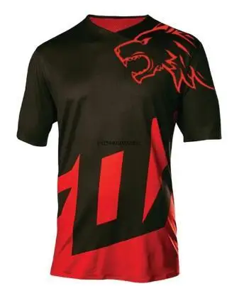 2021 красные мужские трикотажные изделия для мотокросса с коротким рукавом езды на