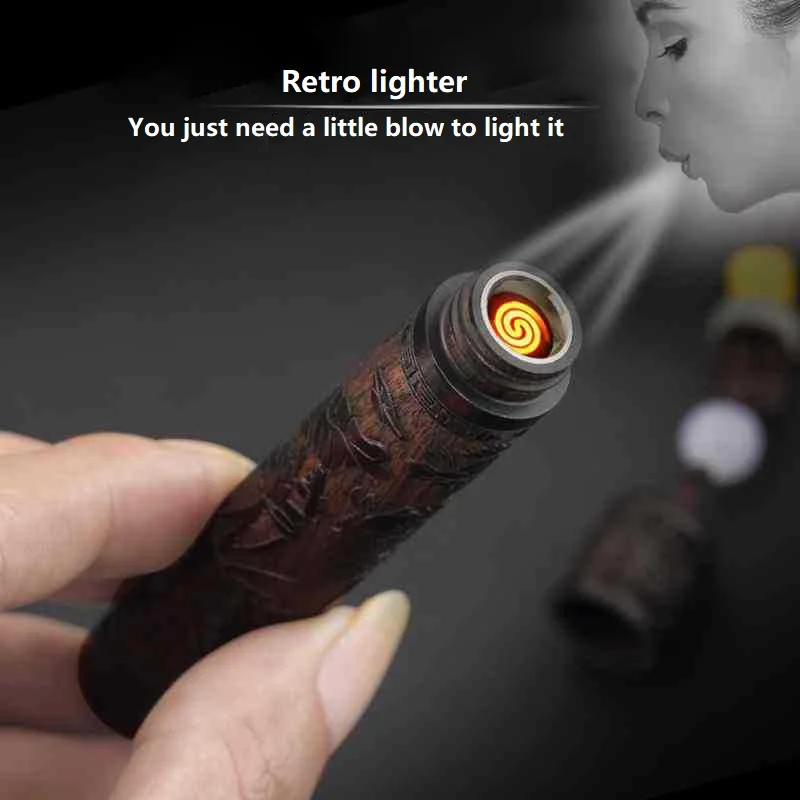 зажигалки необычные подарок мужчине Электрическая ветрозащитная зажигалка с