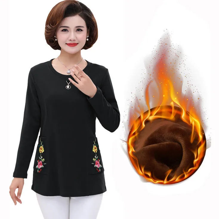 Бархатные пуловеры женские толстые футболки с длинным рукавом зимняя рубашка