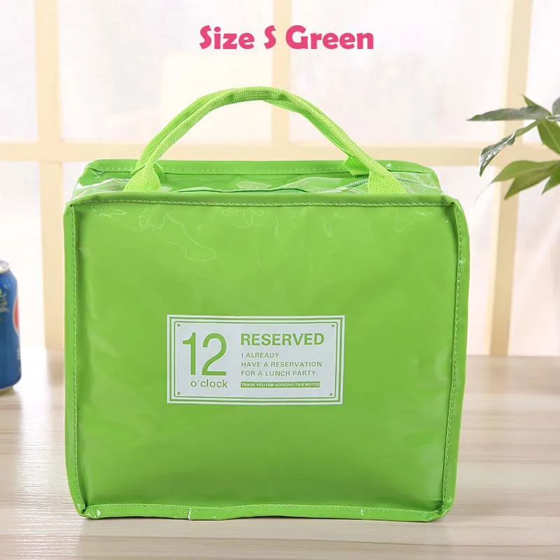 Green Size S Портативный Термальность сумка Водонепроницаемый соска для малышей с изображением бутылки из-под молока органайзер для детей обед хранения грудного вскармливания сумочка из искусственной кожи - Цвет: Green Size S