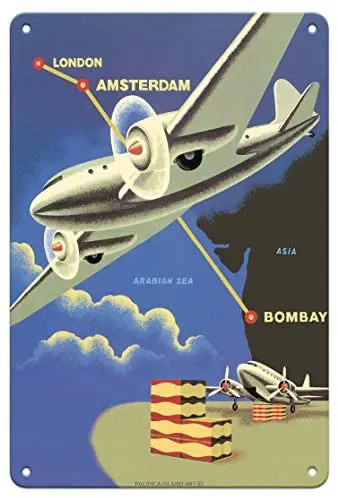 

by Air Cargo Imported European Lager Beer - Advertising Poster c.1950s Metal Tin Sign