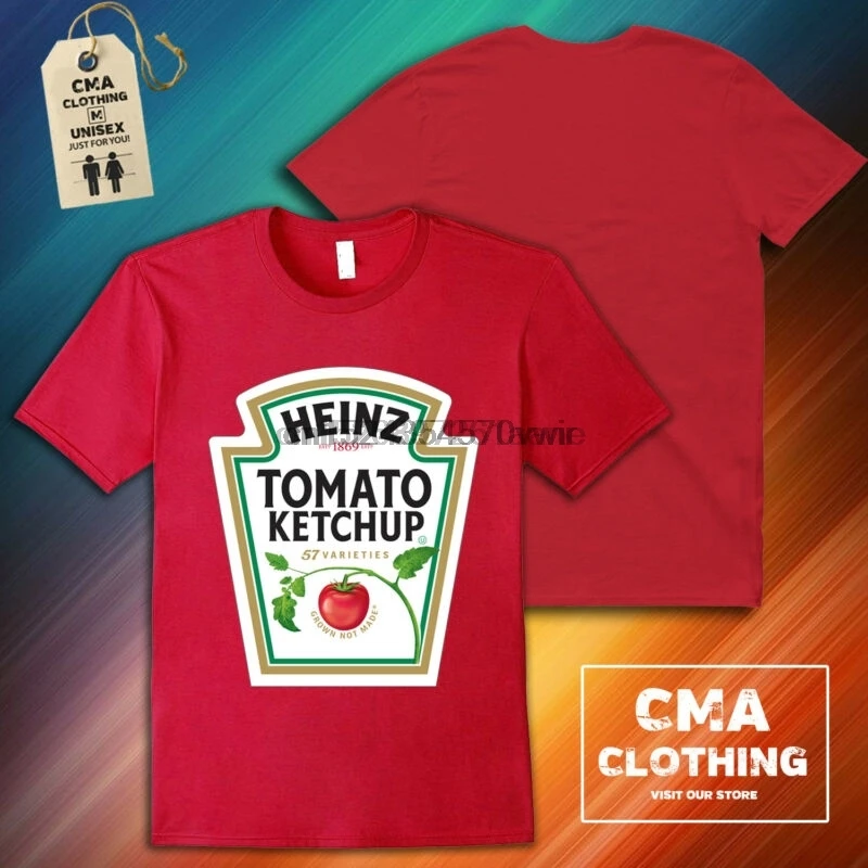 Heinz томатный кетчуп логотип маскарадный костюм соусы CMa10 унисекс Красная