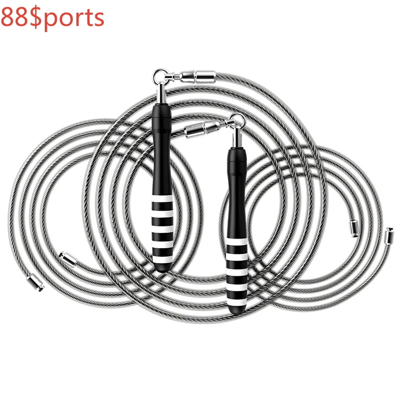 

High End 4-6-8mm HEAVY Weighed 3 Ropes Fast Click Crossrope Rush Athletics FITNESS BOXING Jump Skip Skipping Rope Accessories