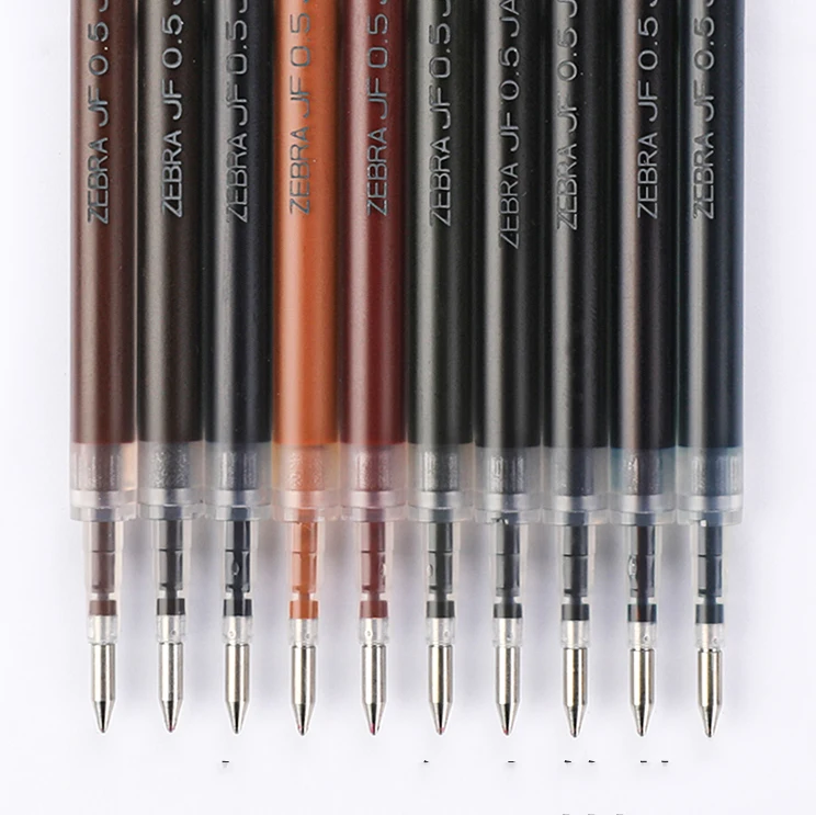 Гелевая ручка Zebra JJ15 Sarasa в стиле ретро JF-05 быстросохнущая 10 цветов на выбор 5/10 шт. -