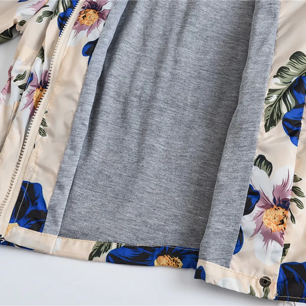 Демисезонные цветочные пальто ARLONEET куртка с капюшоном для маленьких девочек