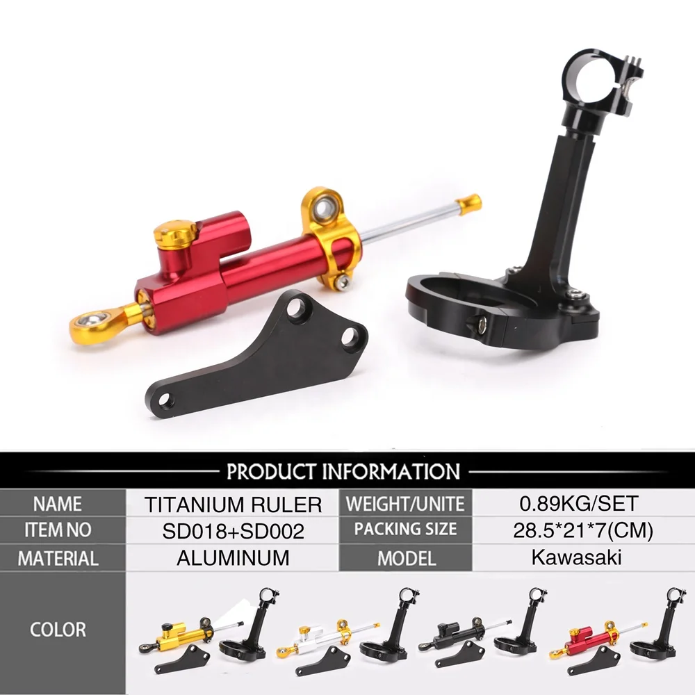 

Motorcycle Accessories Support CNC Adjustable Steering Stabilize Damper Bracket Mounting Kits Fit for ER6N 2006-2008