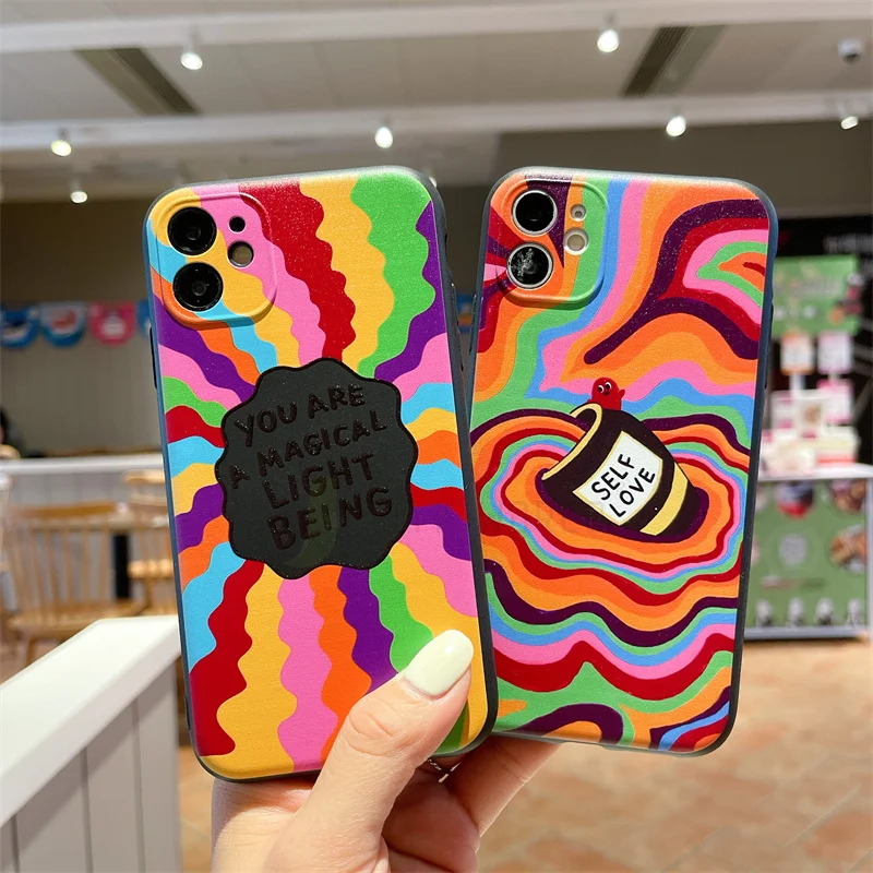 

INS Innovative Art Self-love Thin Silicone Phone Case for Vivo Y15 Y12 Y17 Y11 2019 Y20 Y20I Y20S Y95 Y30 Y30i Y51 2020 Y31 2021