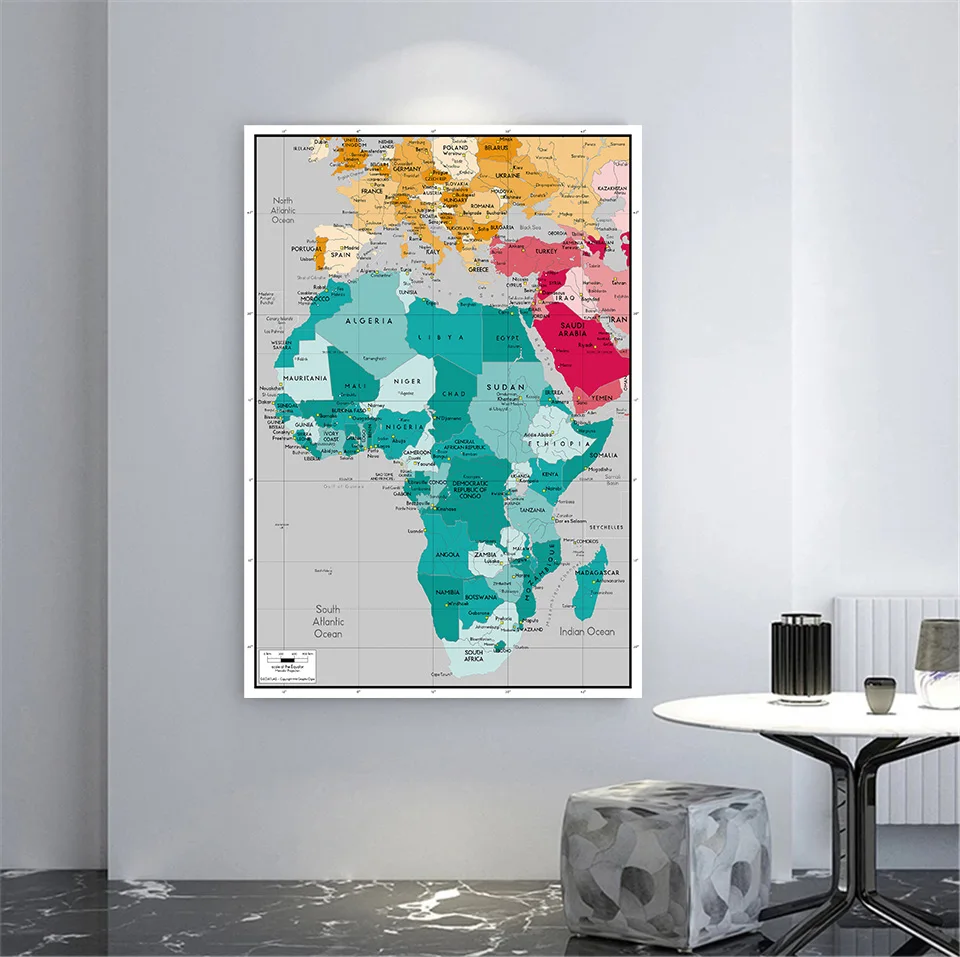 Рисунок 4 - 150*225 см африканская политическая