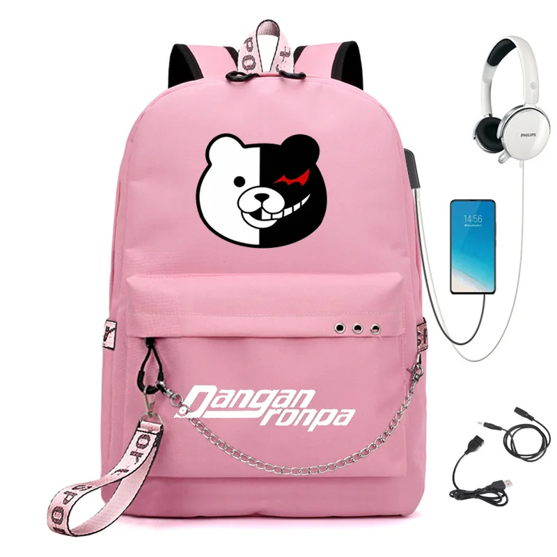 Популярный рюкзак Danganronpa школьный для книг водонепроницаемый ноутбука с