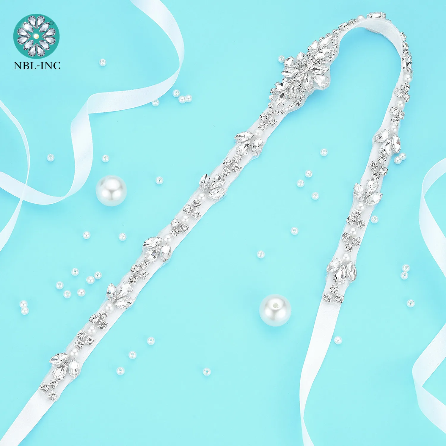 Пояс для свадебного платья с кристаллами 1 шт. стразы Свадебный аксессуар WDD1126 |