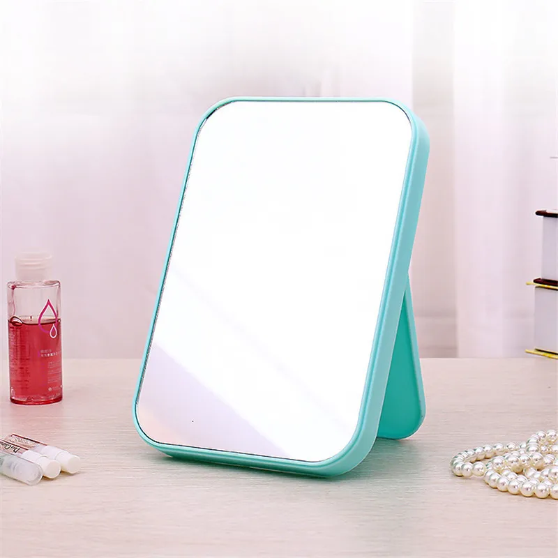 Многоцветные материалы ABS портативное складное зеркало для макияжа