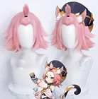 В наличии парики Genshin Impact для косплея Diona косплей парик для хэллоуивечерние женщин и девочек термостойкие синтетические волосы