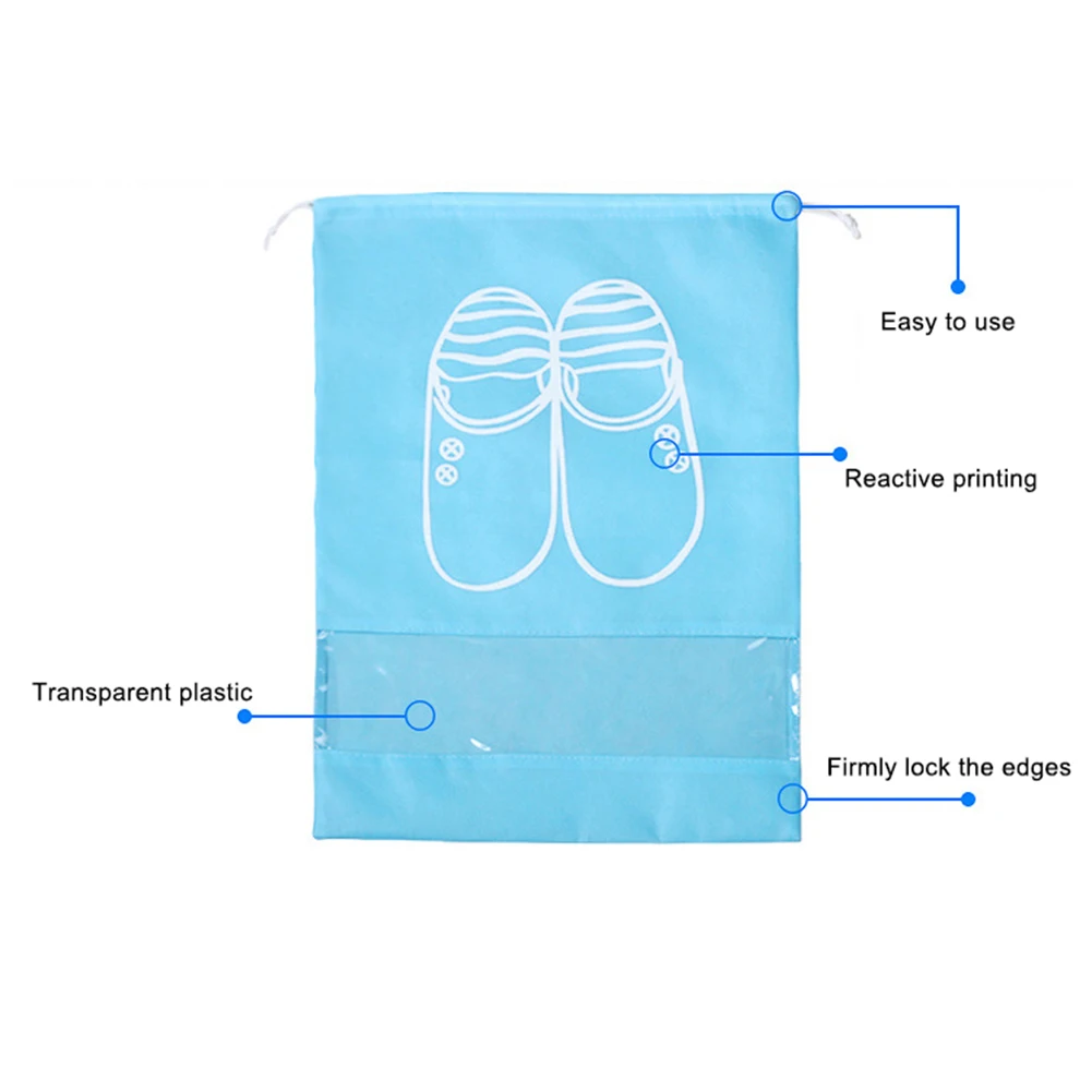 2 размера водонепроницаемая сумка для обуви дорожная Портативная хранения