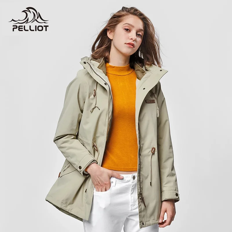 Pelliot туристическая Женская куртка зимние куртки softshell Ветровки