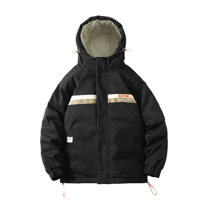 New 2022 Autumn Thick Warm Hooded Cotton Padded Jackets Winter Casual Parkas Outwear Korean Fashion Youth Top Down Coat Clothing