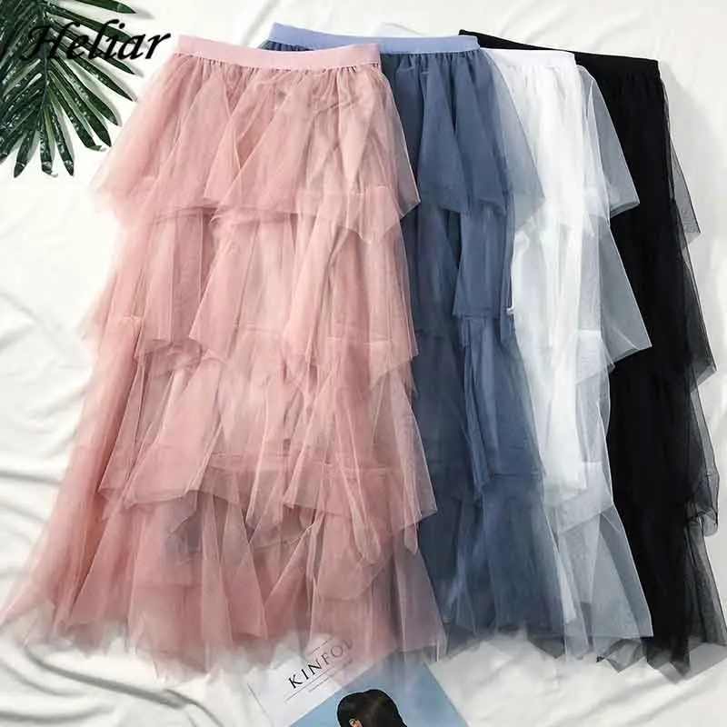 Юбка миди летняя трапециевидная с высокой талией и кружевом|Женские юбки| |