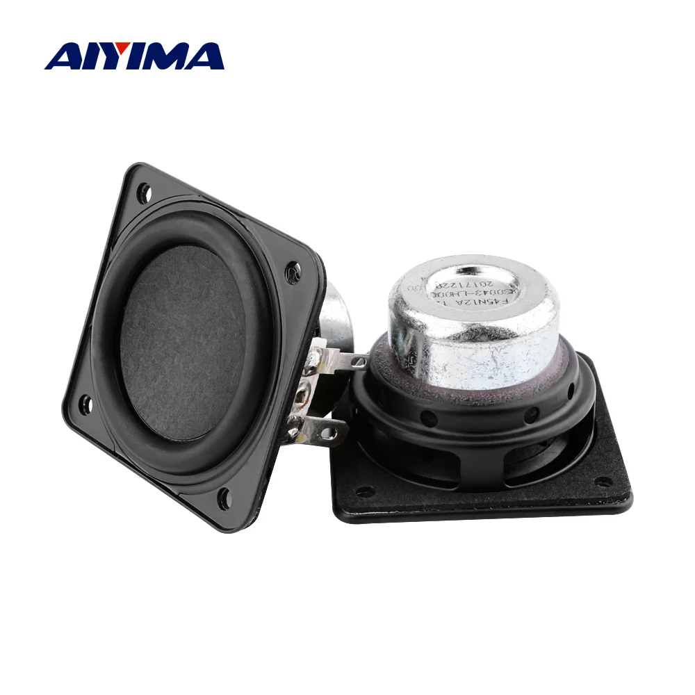 

AIYIMA 2Pcs 1.75 Inch Full Range Speaker Driver Paper Cone 12 Ohm 10W Audio Portable DIY Bluetooth Speaker For Home Theater